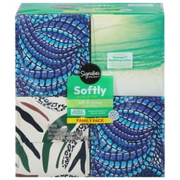 Signature Select Softly With Lotion Facial Tissue 4 Packs 60 Tissues Each - 4-60 CT