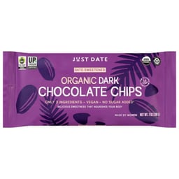 Just Date Chocolate Chip Dark Date Sweetened - 7 OZ