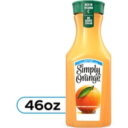 Simply Orange Juice Calcium Bottle 46 Fl Oz - 46 FZ