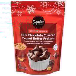 Signature Select Pretzel Milk Chocolate Peanut Butter Filled 7oz - 7 OZ