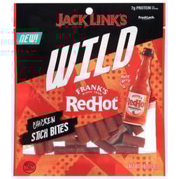 Jack Links Wild Chicken Bites Franks Red Hot 4oz - 4 OZ