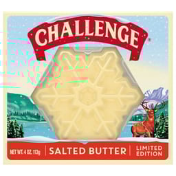 Challenge Winter Snowflake Salted Butter 4 Oz - 4 OZ