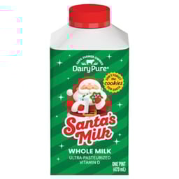 Dairy Pure Santa's Milk Ultra-pasteurized Whole Milk Paper Pint - 1 PT