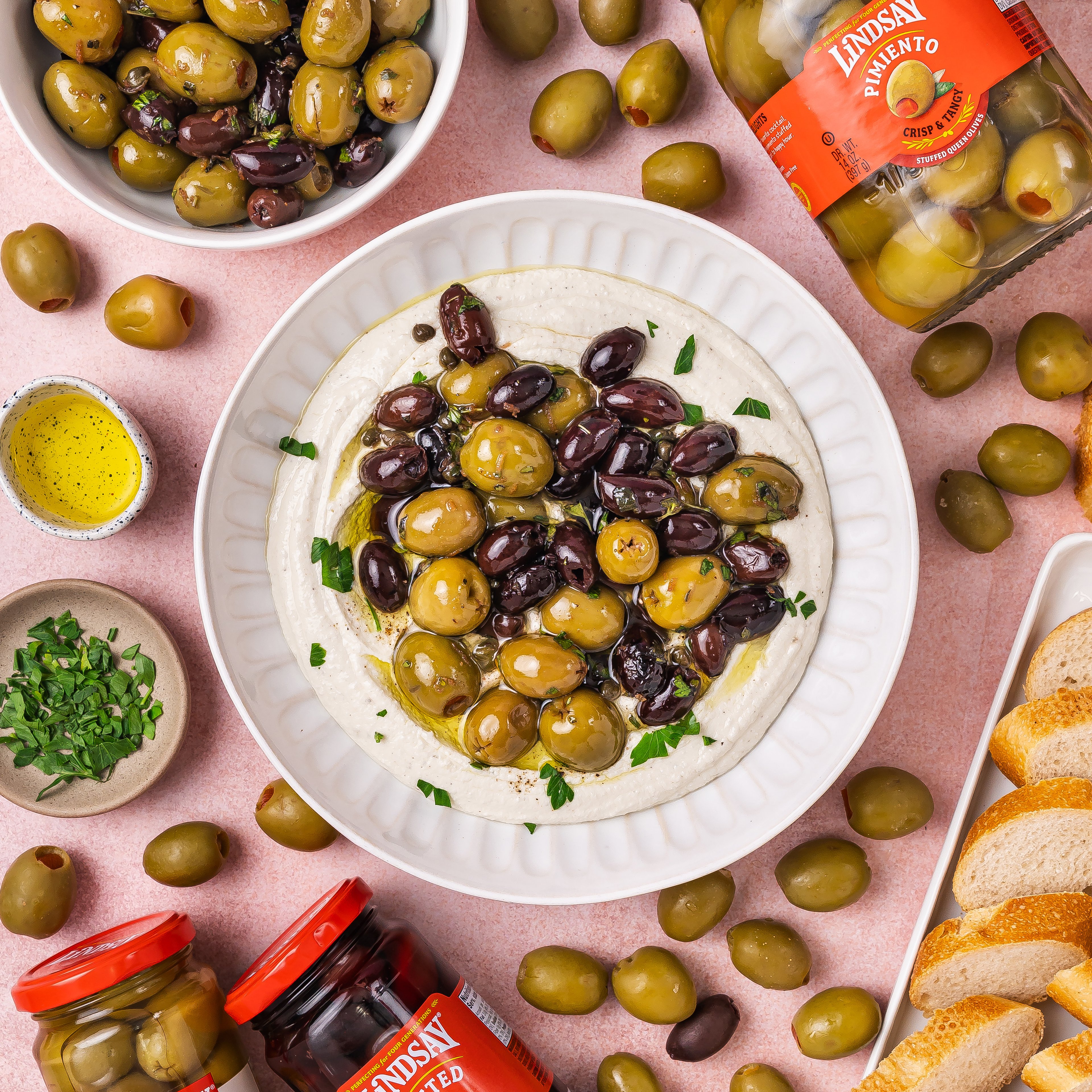Whipped Feta Dip with Roasted Olives by Lindsay®