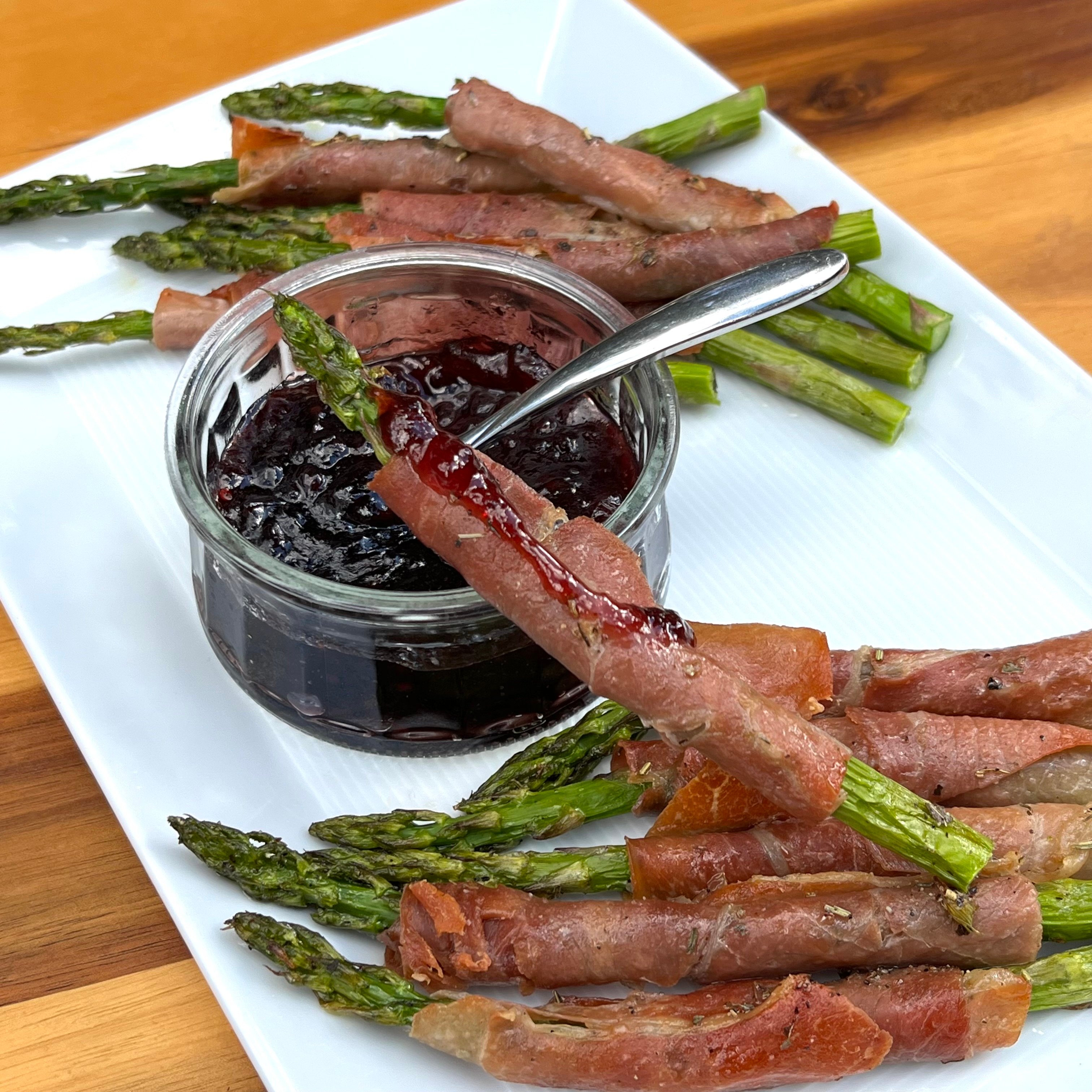 Air-Fryer Prosciutto Wrapped Asparagus
