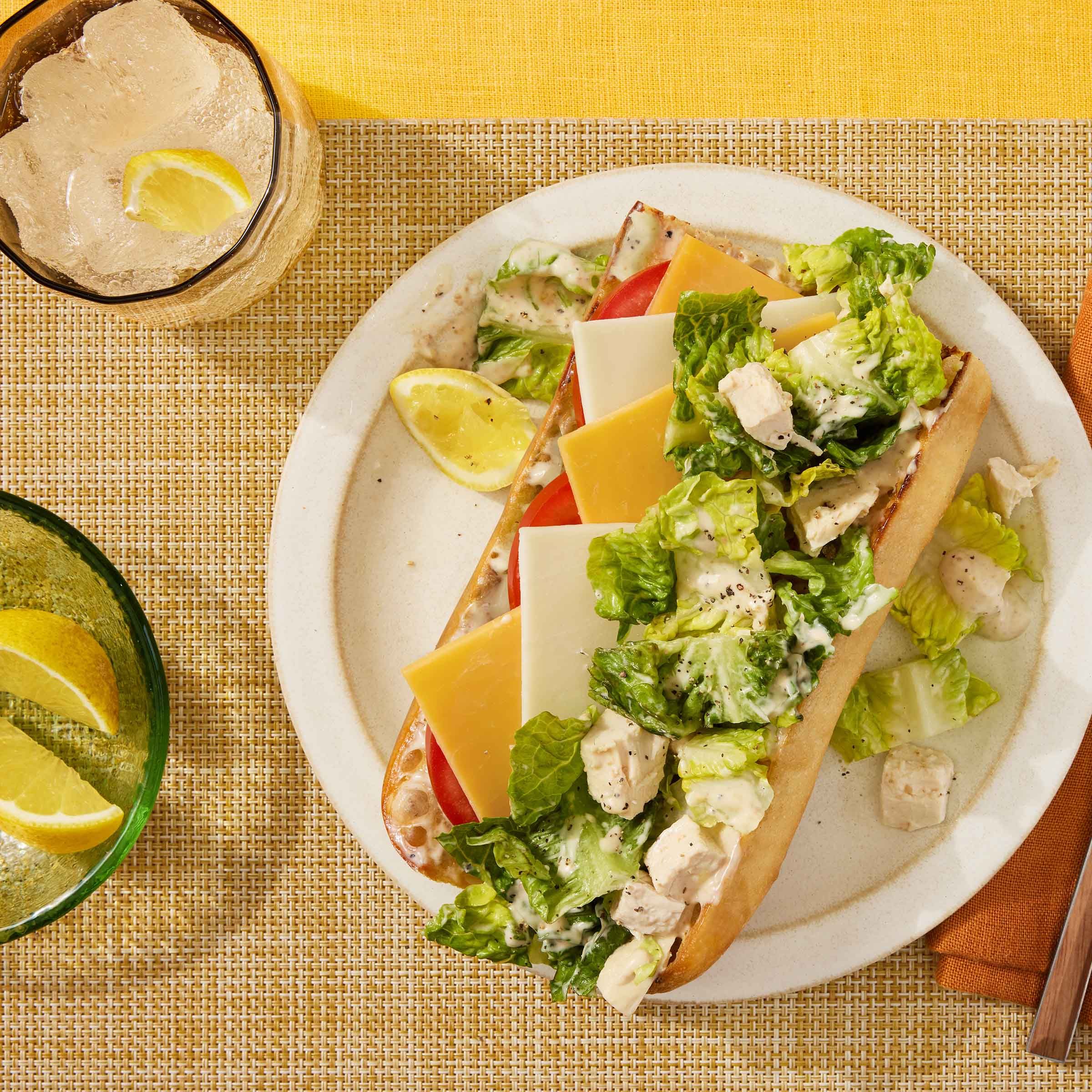 Tillamook® Cheesy Chopped Chicken Caesar Sando