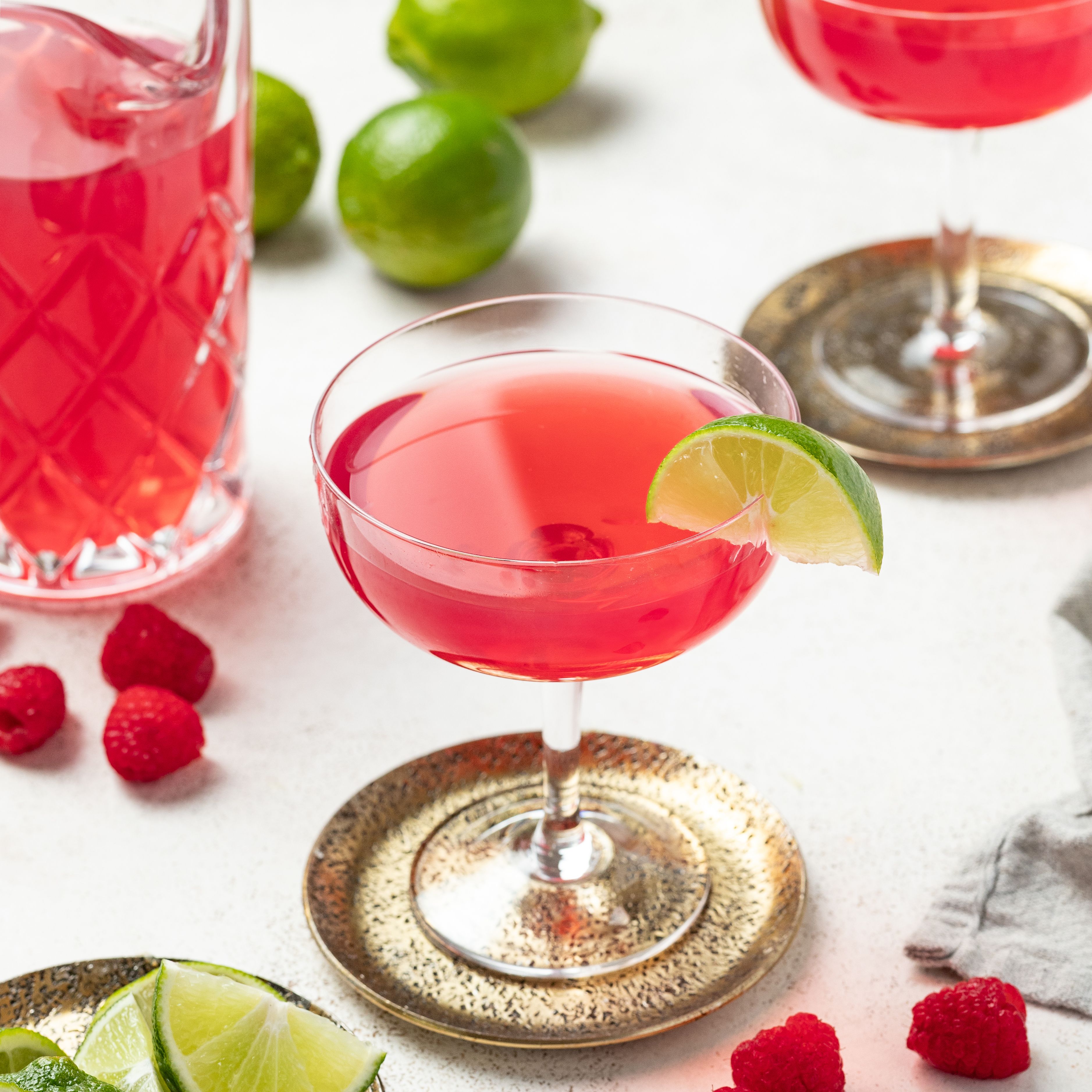 Raspberry-Cranberry Vodka Cosmopolitan for a Crowd!