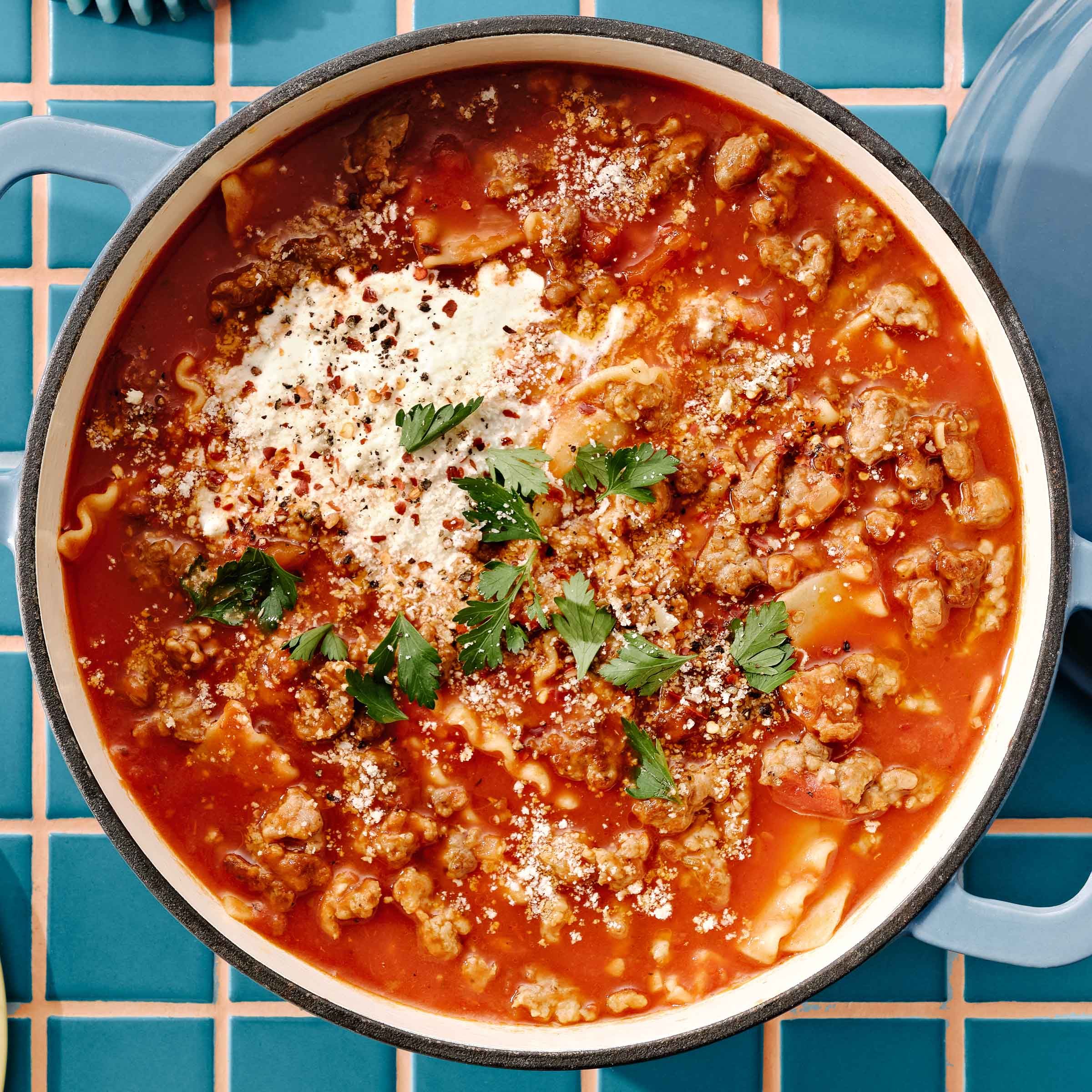 Slow Cooker Lasagna Soup with Italian Sausage by National Pork Board