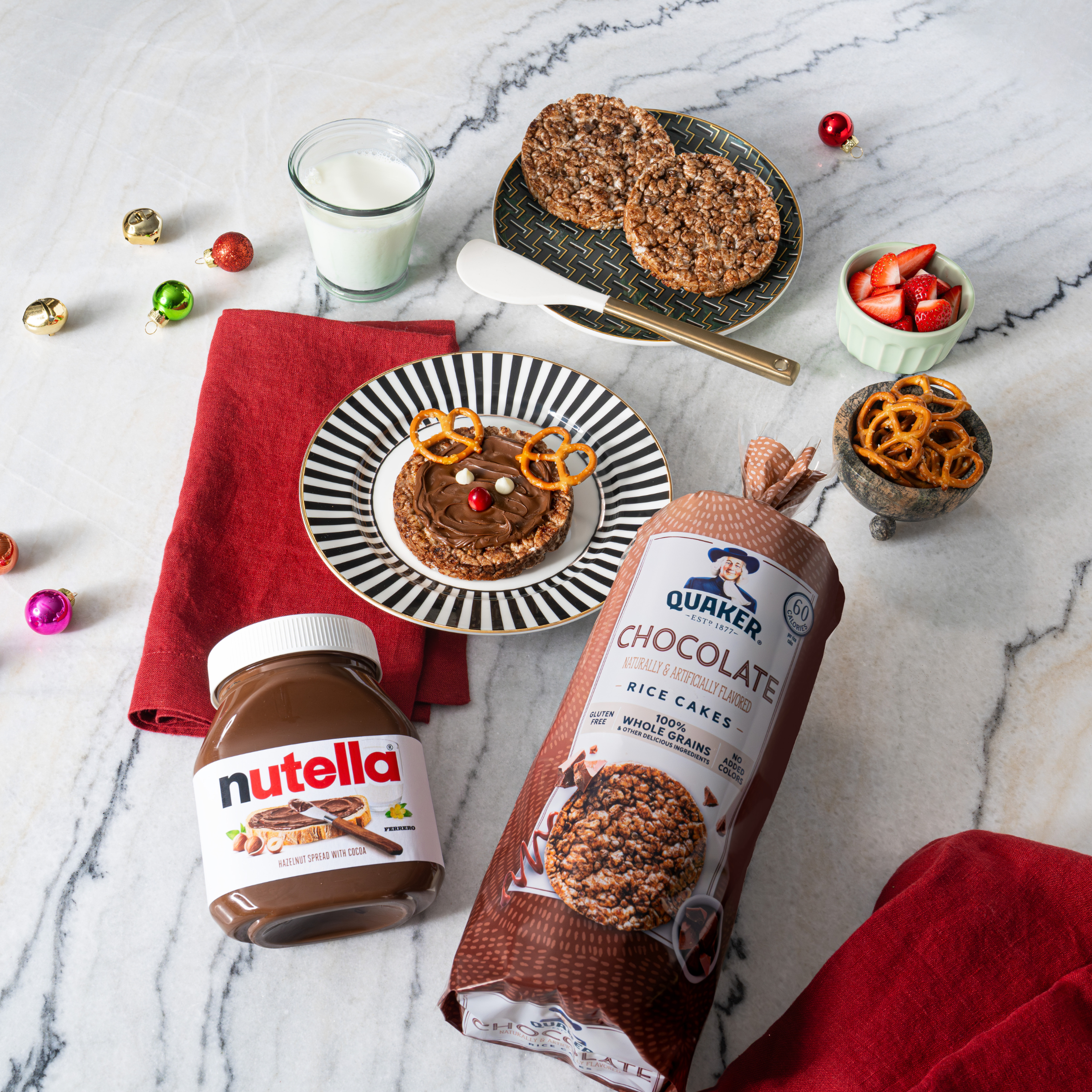 Rice Cake Reindeer by Quaker® & Nutella® 
