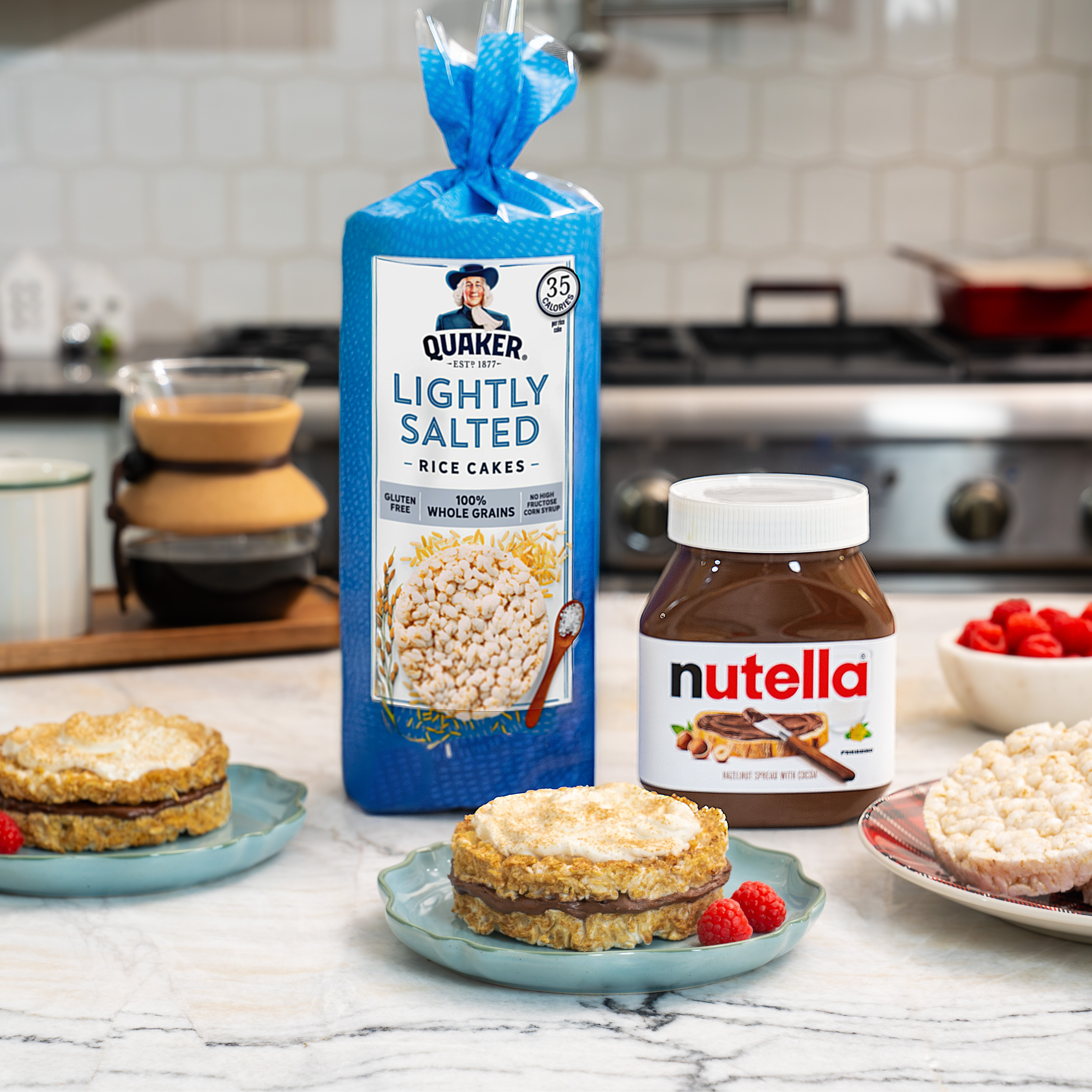 Rice Cake Nutella Tiramisu by Quaker® & Nutella® 