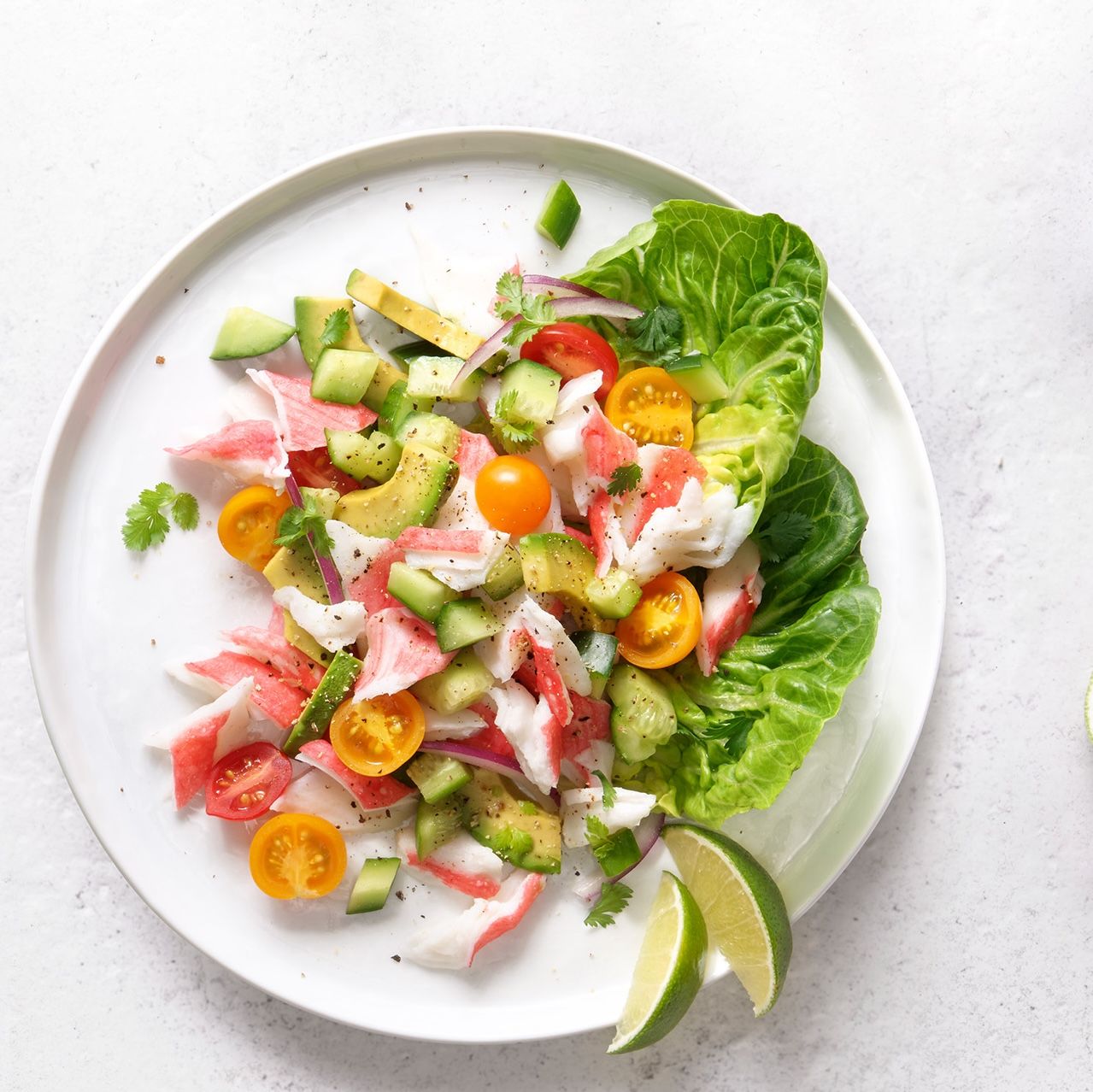 Crab Surimi Avocado Salad