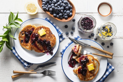 Campfire Mason Jar Gluten-Free Blueberry Pancakes