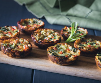 Crust-less Mini Christmas Quiches