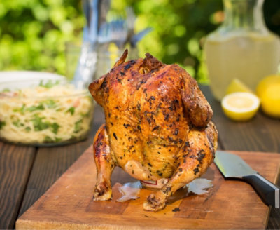 Fresh Herb Beer Can Chicken