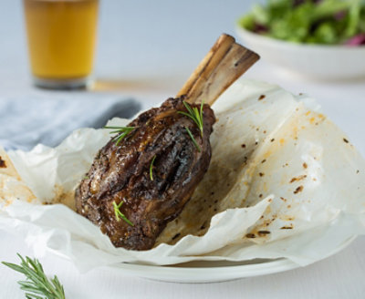 Garlic-Herb Lamb Shanks