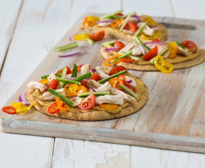 Hot Hummus Pita Flatbread