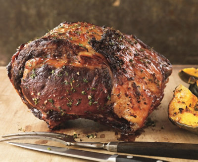 MapleGlazed Rib Roast with Roasted Acorn Squash Albertsons