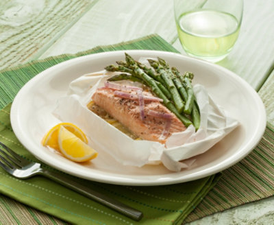 Salmon and Asparagus En Papillote Albertsons