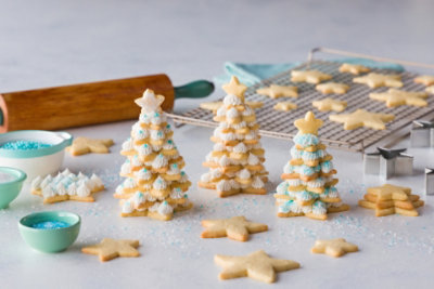 Stacking Sugar Cookie Trees