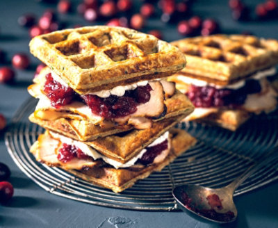 Waffled Cranberry Cream Cheese Turkey Sandwiches | Albertsons
