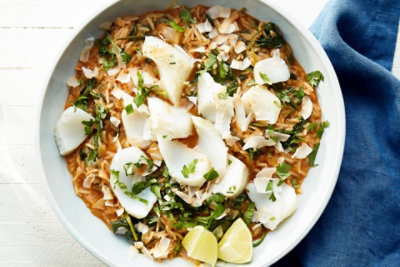 Roasted Cod with Coconut Curry Rice | Safeway