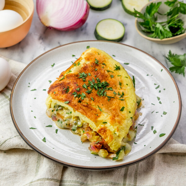 Wunderschne Omelette Mit Zucchini Ebenbild