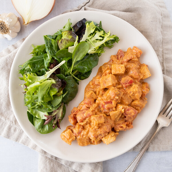Creamy Paprika Chicken (Paprikash) with Simple Dressed Greens