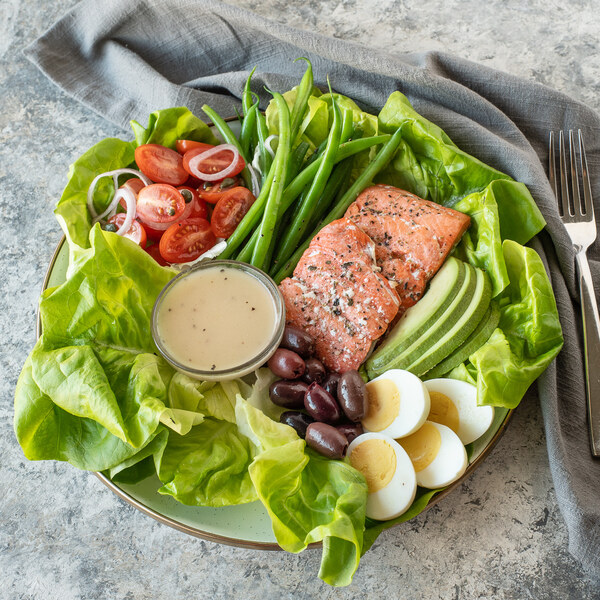 Roasted Sockeye Salmon "Salade Niçoise" with Green Bean, Avocado & Egg