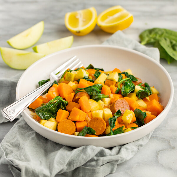 Sweet Potato, Apple & Veggie Sausage Breakfast Sauté