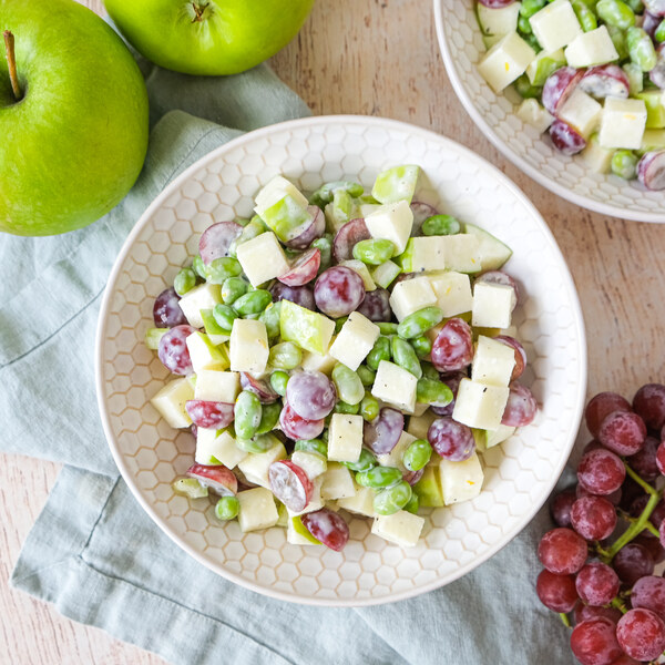 Edamame "Waldorf" Salad with Apple, Grapes & Celery