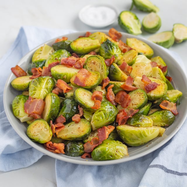 Crispy Bacon Brussels Sprouts