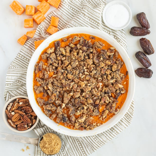 Sweet Potato Casserole with Toasted Pecan Topping JewelOsco