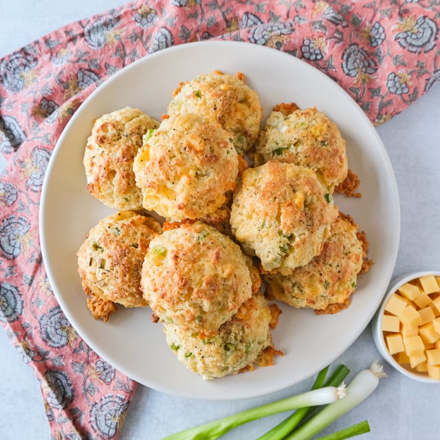Smoked Gouda Cheese & Scallion Drop Biscuits