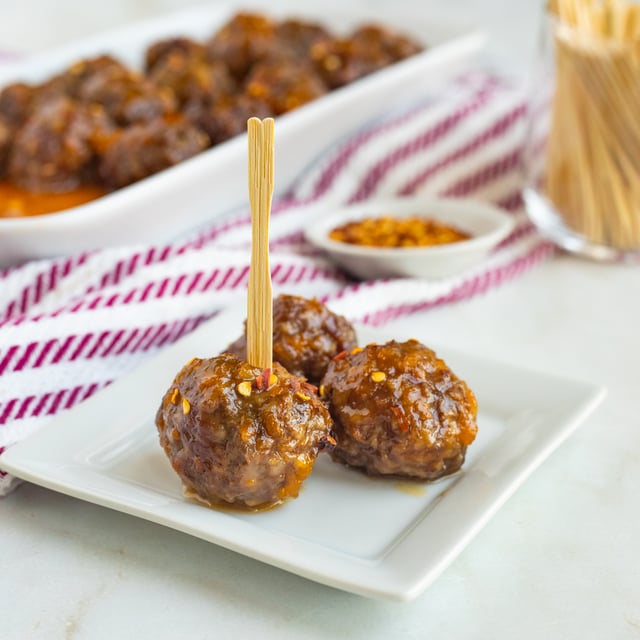Slow Cooker Sweet & Sour Cocktail Meatballs