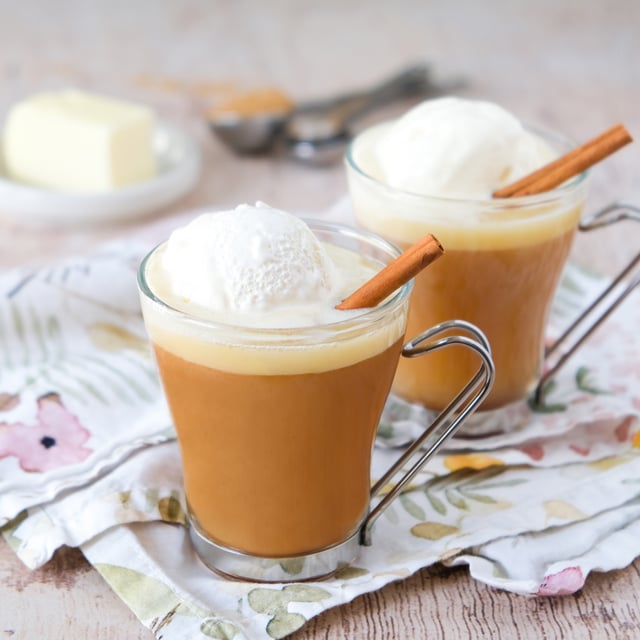 Hot Buttered Rum with Warm Spices & Whipped Topping