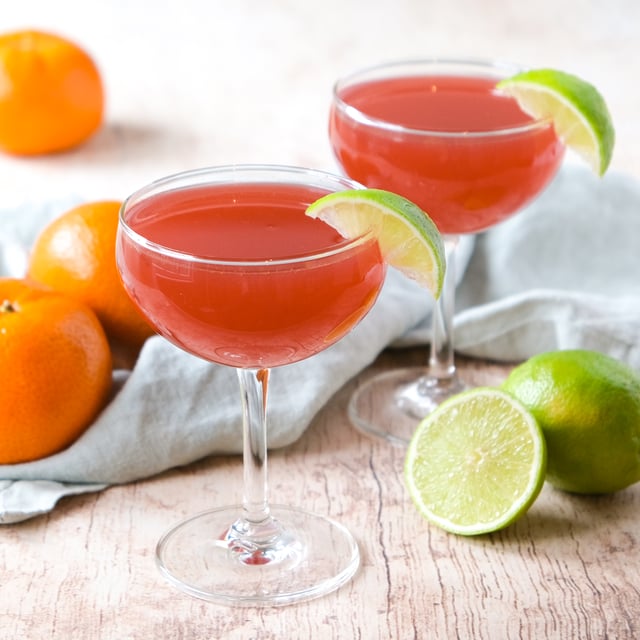 Cranberry-Tangerine Cosmo with Vodka & Grand Marnier