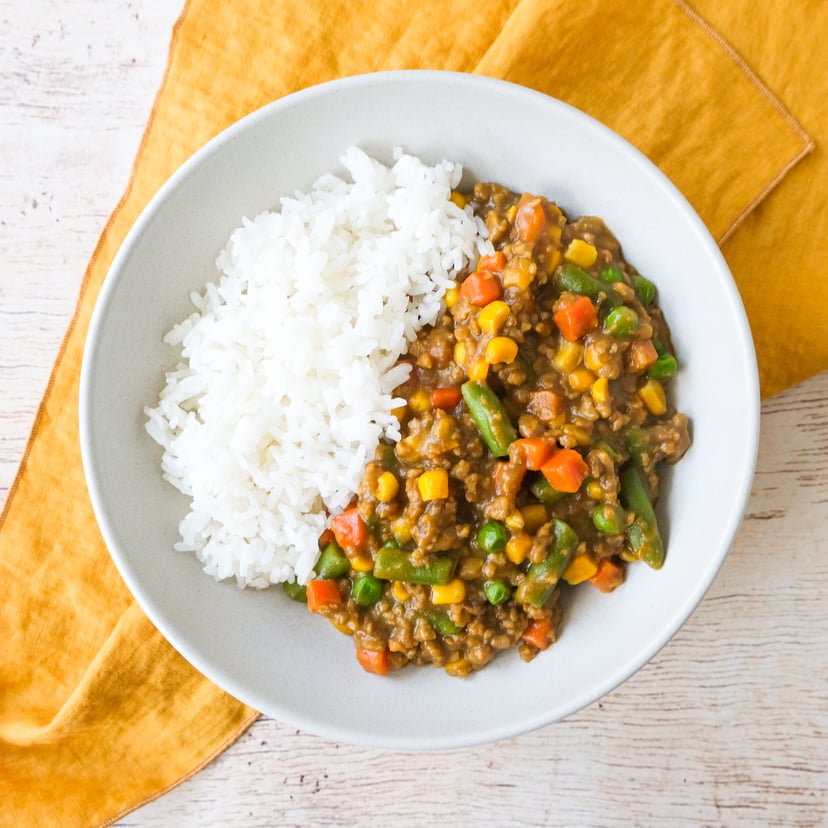 Short Cut Japanese Pork & Mixed Veggie Curry with Jasmine Rice JewelOsco