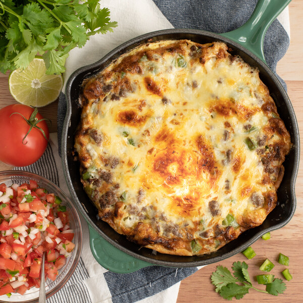 Spicy Mexican-Style Ground Beef Frittata with Pico de Gallo-image