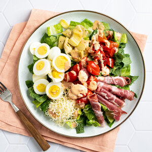 Italian-Style Chef Salad with Prosciutto, Cheese & Marinated Veggies