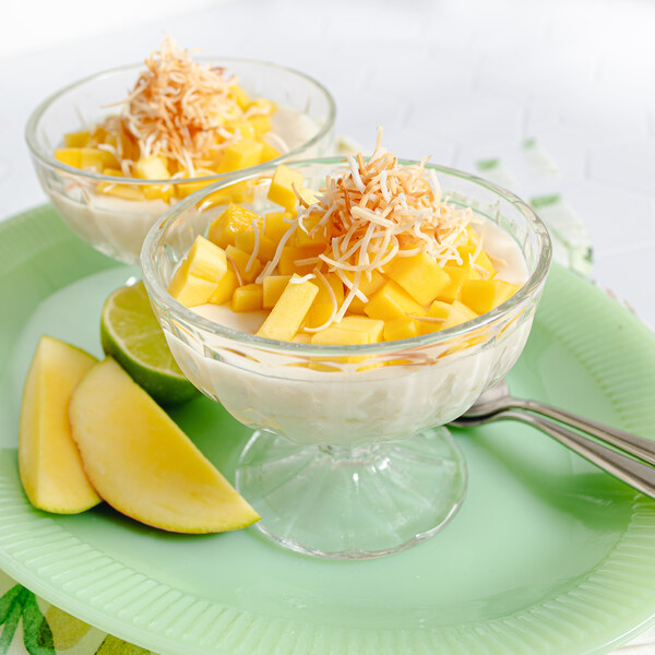 Dessert Recipes Vegan CoconutLime Pudding with Mango Safeway