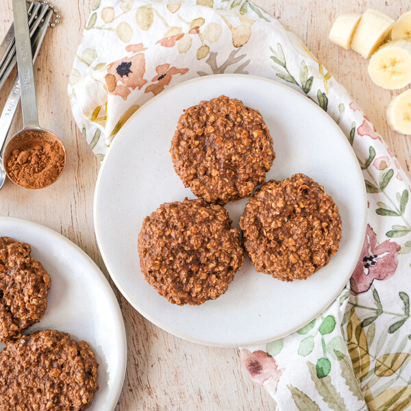 Chocolate, Peanut Butter, Banana & Date Oatmeal Protein Bites
