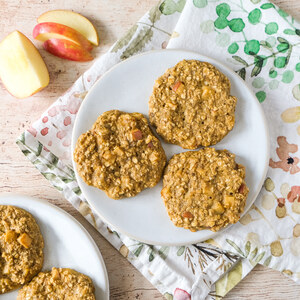 Cinnamon Apple & Banana Oatmeal Protein Bites