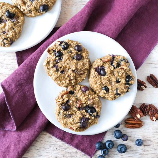Blueberry, Banana & Pecan Oatmeal Protein Bites