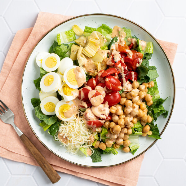 Italian-Style Chef Salad with Chickpeas, Cheese & Marinated Veggies
