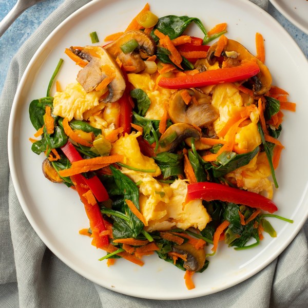 Scrambled Egg & Mixed Veggie Skillet